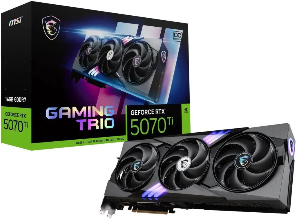 MSI GeForce RTX 5070 Ti GAMING TRIO OC 16G Graphics Card